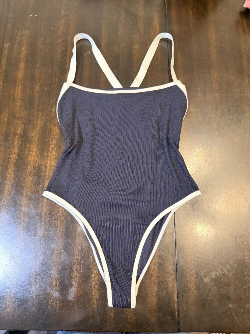 L*Space Women's Black and Cream Swimsuit-one-piece